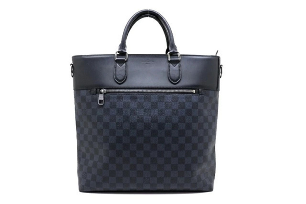 LOUIS VUITTON Bag Newport Tote Handbag Damier Cobalt Blue